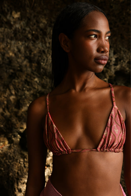 Top Bacalao Rosado Estampado