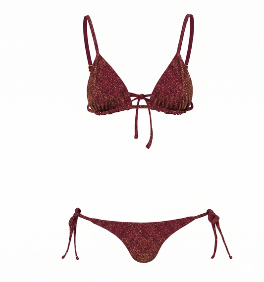 Bikini Vinotinto Dorado