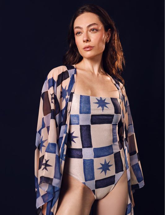 Kimono Constelación Azul